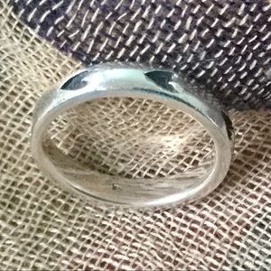 Solid Sterling Engraved ♥️Heart♥️ Band Sz 5